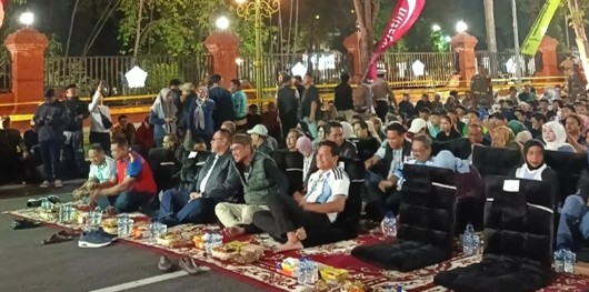Doorprize Umroh Hingga Sepeda Gunung Meriahkan Nobar Final Piala Dunia Bareng Forkopimda Sidoarjo